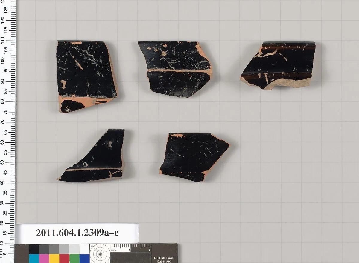 Terracotta rim fragments of kylikes (drinking cups) — Unknown