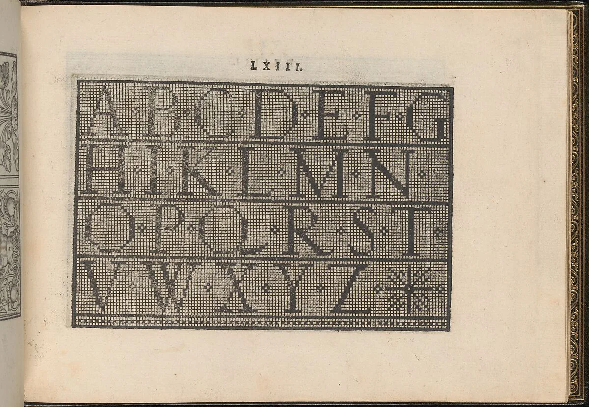La Vera Perfettione del Disegno di varie sorti di recami, page 32 (recto) — Giovanni Ostaus|Giuseppe Salviati (Giuseppe Porta, called Il Salviati)
