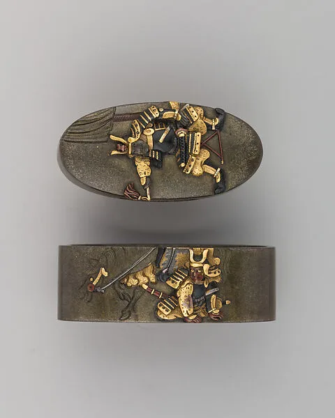 Sword-Hilt Collar and Pommel (Fuchigashira) — Unknown