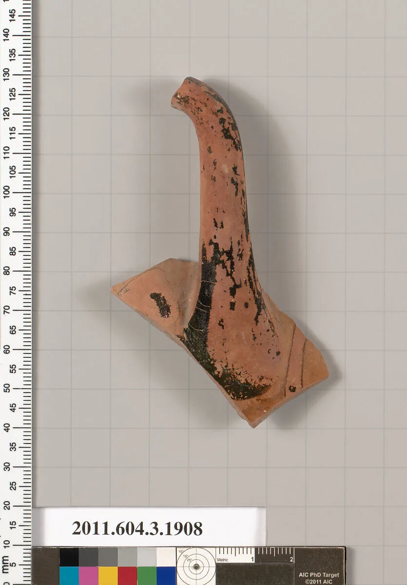 Terracotta fragment of a kylix (drinking cup) — Unknown