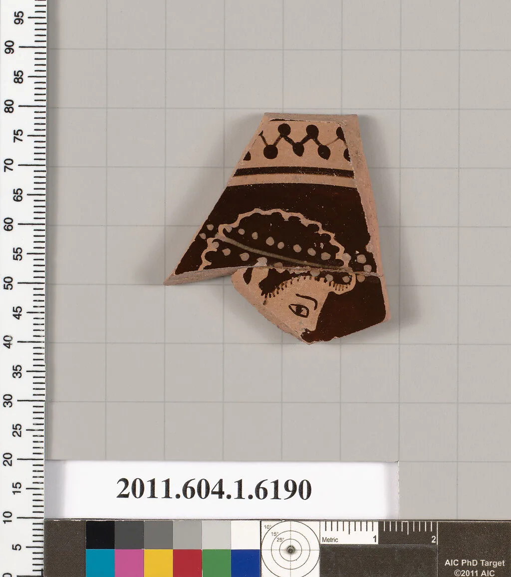 Terracotta fragment of a kylix (drinking cup) — Unknown