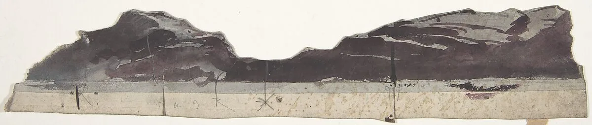 Design for a Stage Set at the Opéra, Paris — Eugène Cicéri