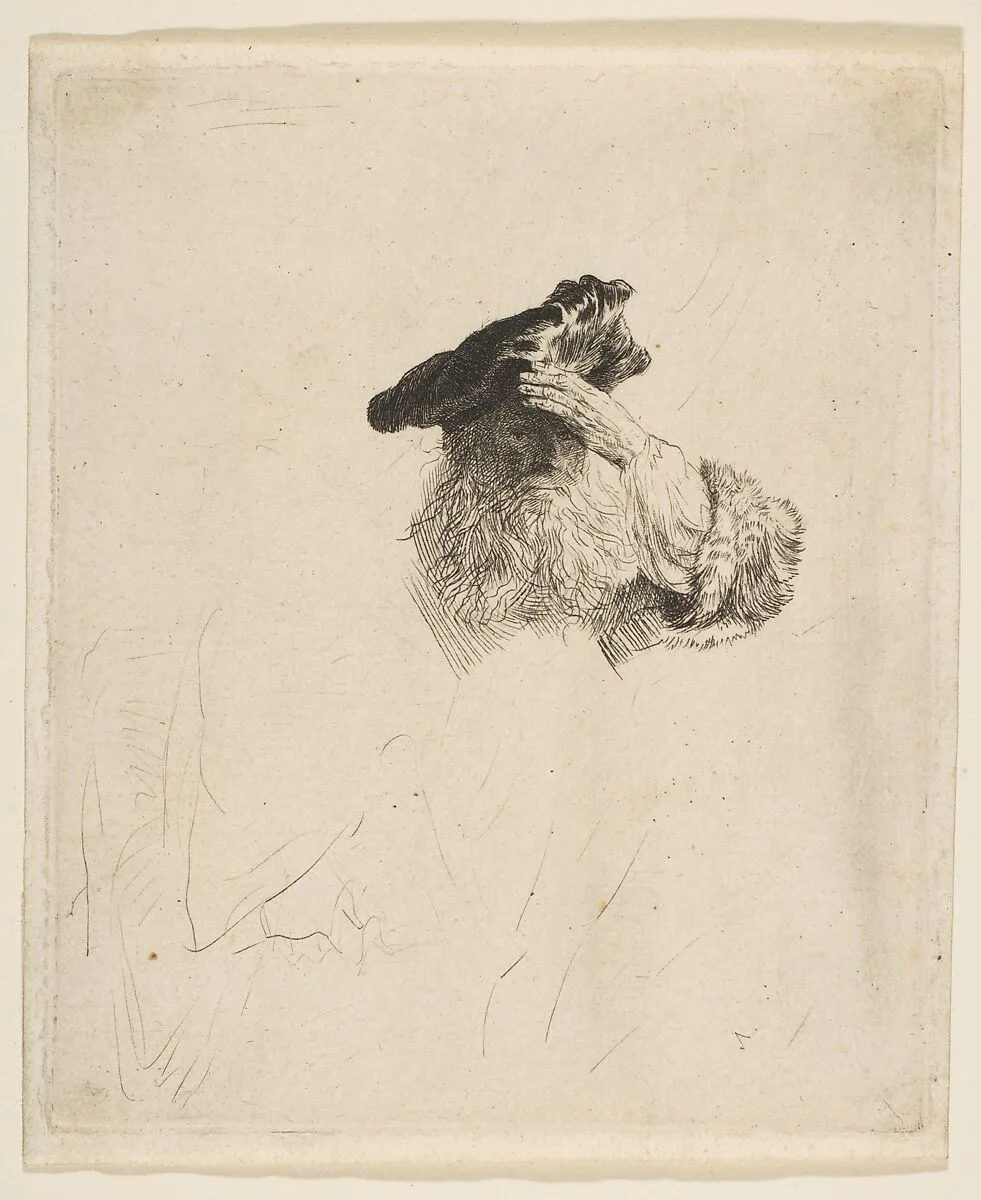 Old Man Shading His Eyes with His Hand — Rembrandt (Rembrandt van Rijn)