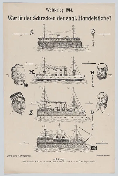 Wer ist der Schrecken der engl. Handelsflotte? — M. Herzog & Company