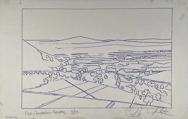 Final Composition for The Oxbow: After Church, After Cole, Flooded (Flooded River for the Matriarchs E. & A. Mongan), Green Light — Stephen Hannock
