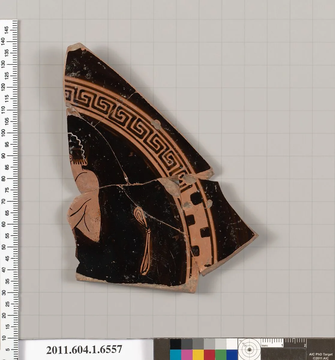 Terracotta fragment of a kylix (drinking cup) — Unknown