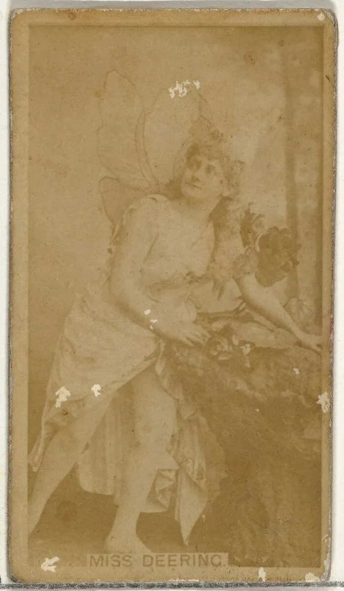 Miss Deering, from the Actors and Actresses series (N145-8) issued by Duke Sons & Co. to promote Duke Cigarettes — W. Duke, Sons & Co.|American Tobacco Company
