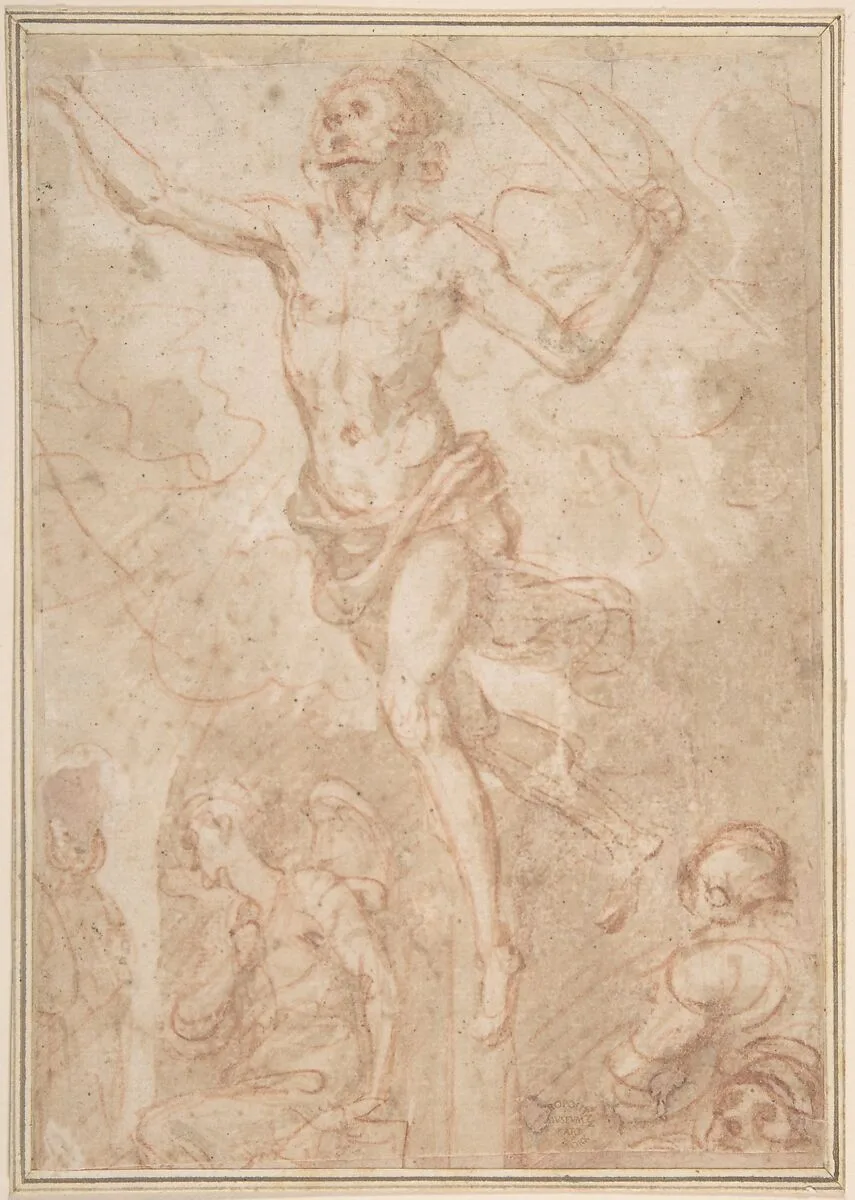 The Resurrection of Christ — Anonymous, Italian, Roman-Bolognese, 17th century