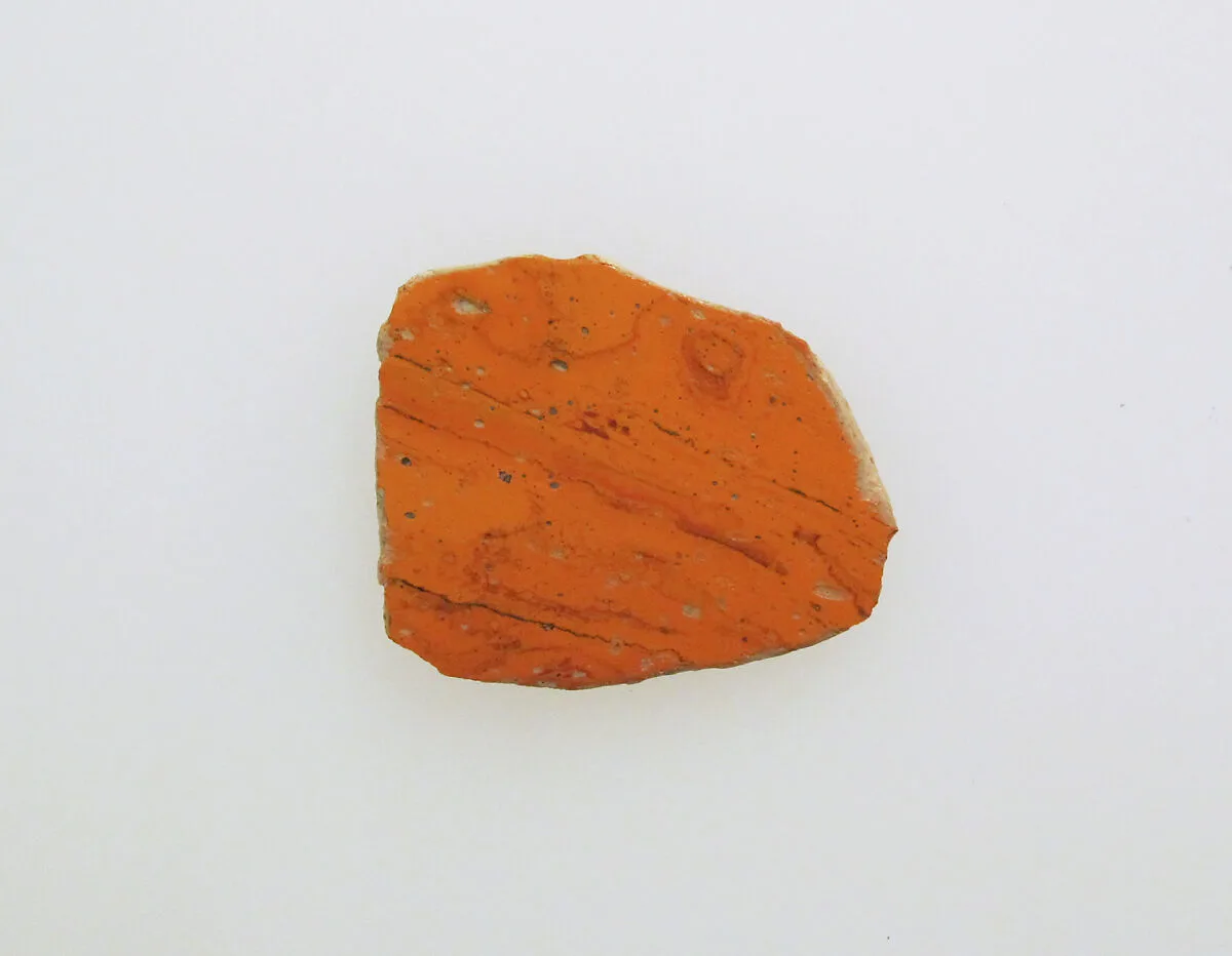Glass marbled mosaic inlay fragment — Unknown