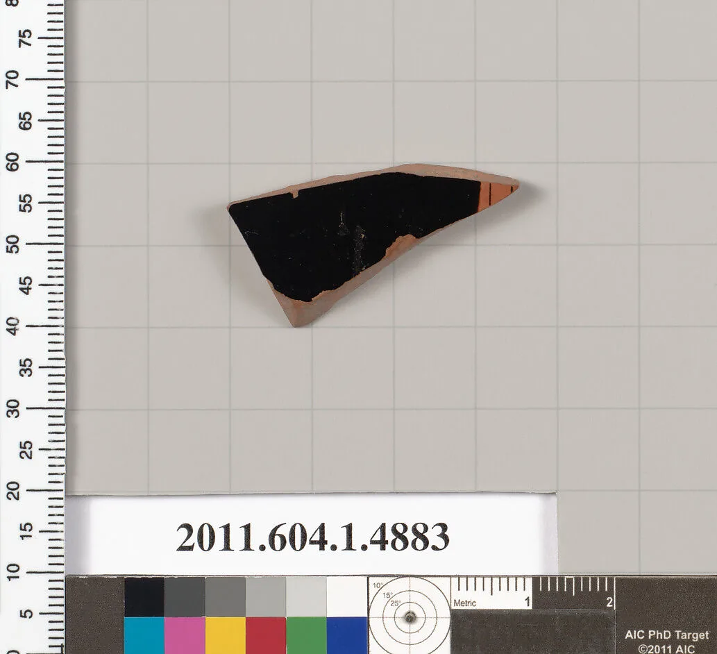 Terracotta fragment of a kylix (drinking cup) — Unknown