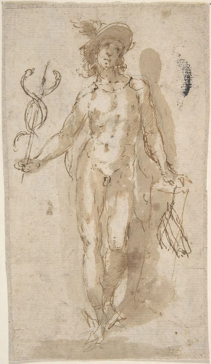 Standing Figure of Mercury — Anonymous, Spanish, School of Seville, 17th century