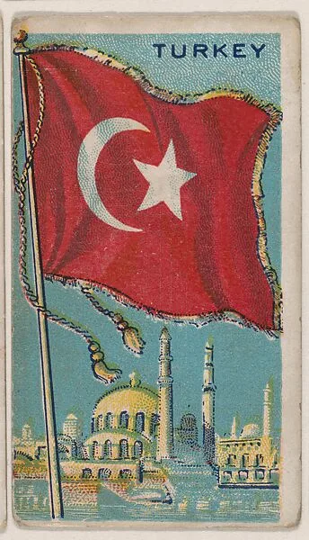 Turkey, bakery card from the Flags series (D34), issued by the Ward-Mackey Company — Ward-Mackey Company