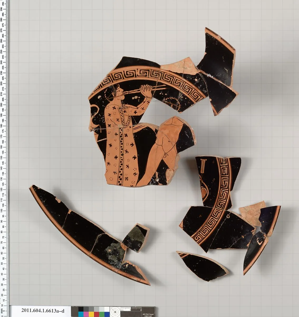 Terracotta fragments of a kylix (drinking cup) — Unknown