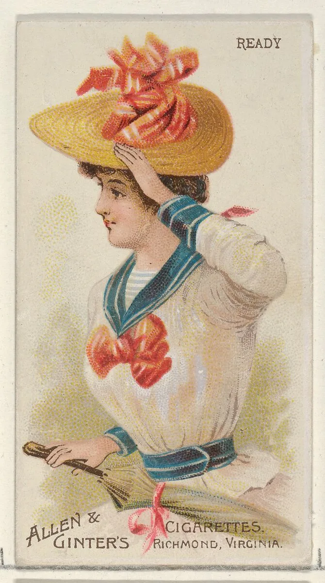 Ready, from the Parasol Drills series (N18) for Allen & Ginter Cigarettes Brands — Allen & Ginter|Schumacher & Ettlinger