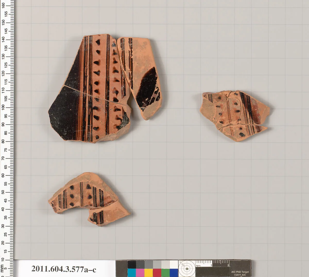 Terracotta fragments of a column-krater (bowl for mixing wine and water) — Unknown