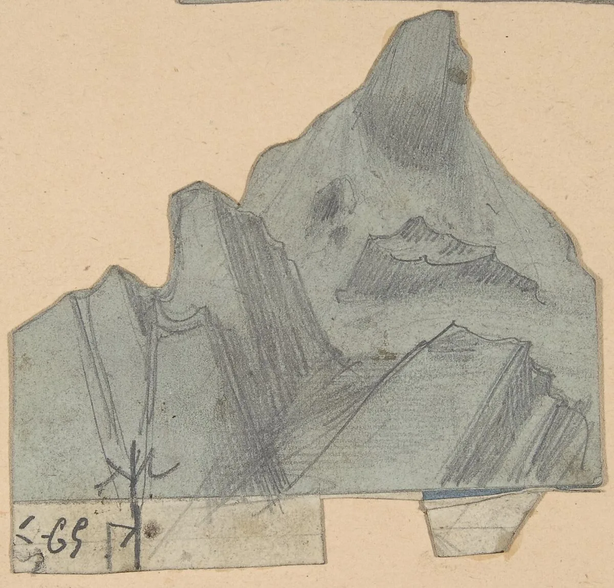 Design for a Stage Set at the Opéra, Paris — Eugène Cicéri