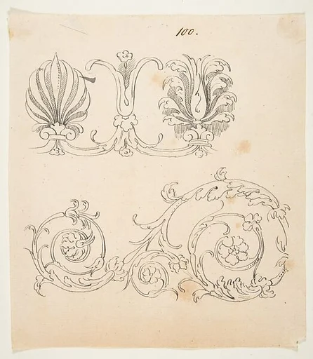 Two vegetal designs
