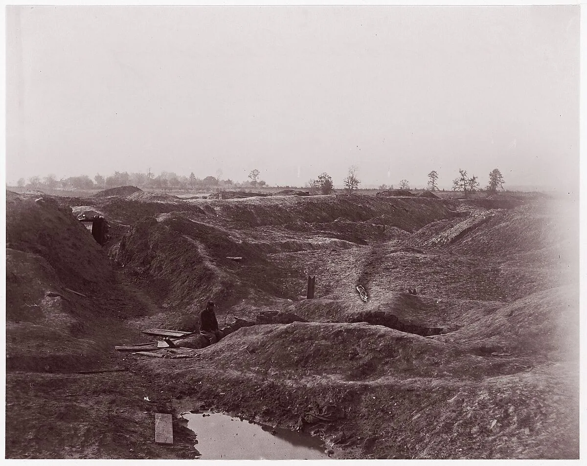 The Crater, Petersburg — Timothy H. O'Sullivan|Mathew B. Brady