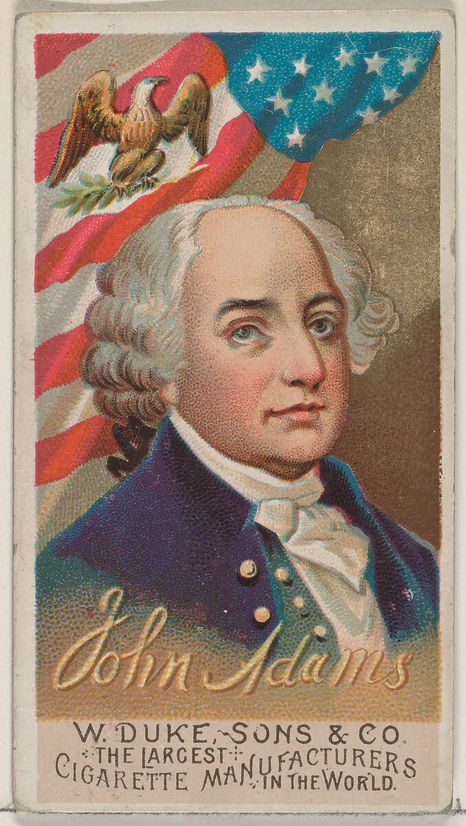John Adams, from the series Great Americans (N76) for Duke brand cigarettes — W. Duke, Sons & Co.