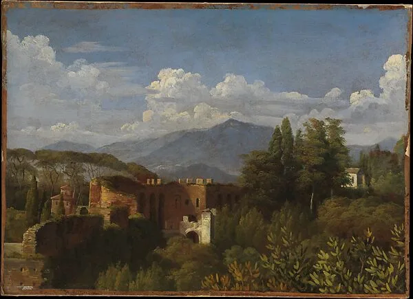 View of Porta Pinciana from the Gardens of the Villa Ludovisi — François Edouard Picot