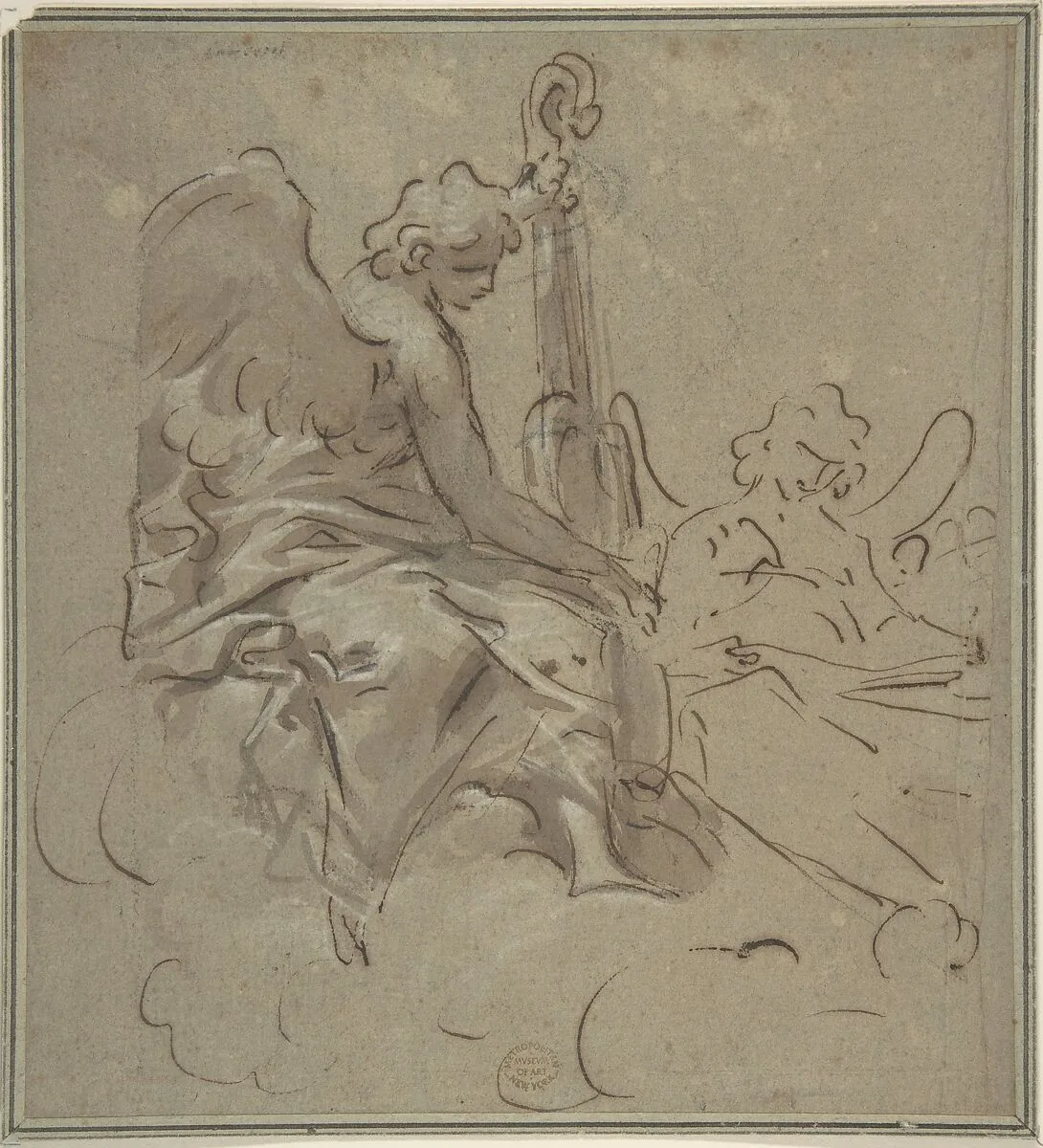 Two Angels — Giovanni Larciani ("Master of the Kress Landscapes")