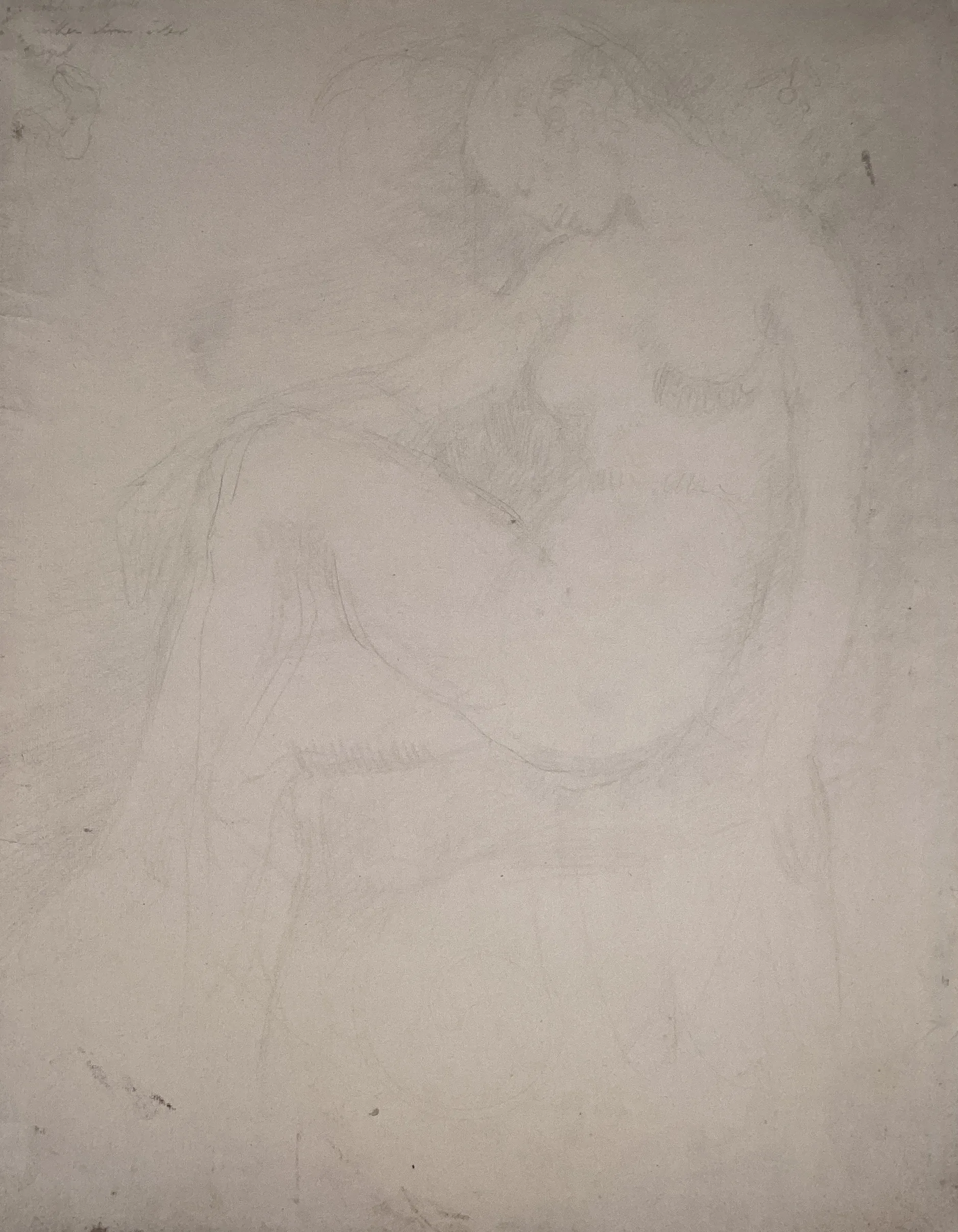 Seated Female Nude, Facing Left — Wilhelm Lehmbruck