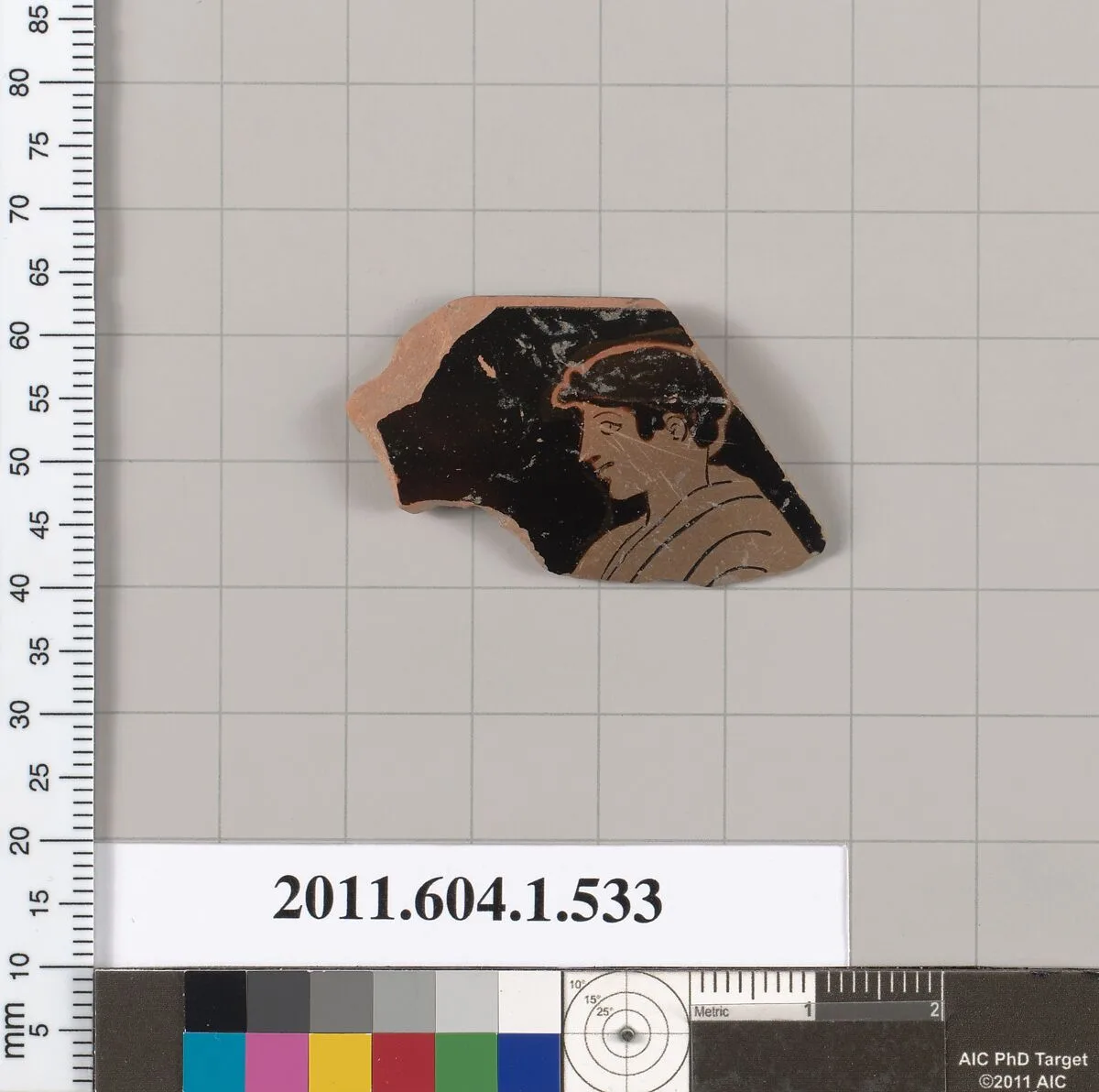 Terracotta rim fragment of a kylix (drinking cup) — Unknown