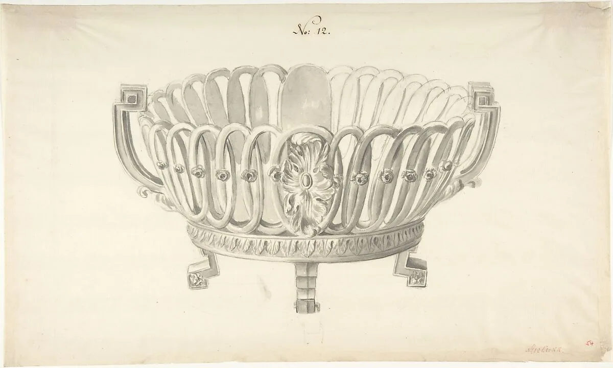 Design for a Bowl — Anonymous, French, 18th century