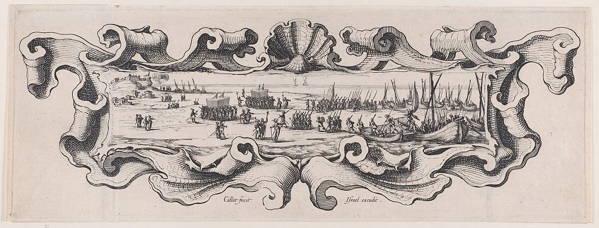 Le Débarquement des Troupes (The Landing of the Troops) — Jacques Callot|Israël Henriet