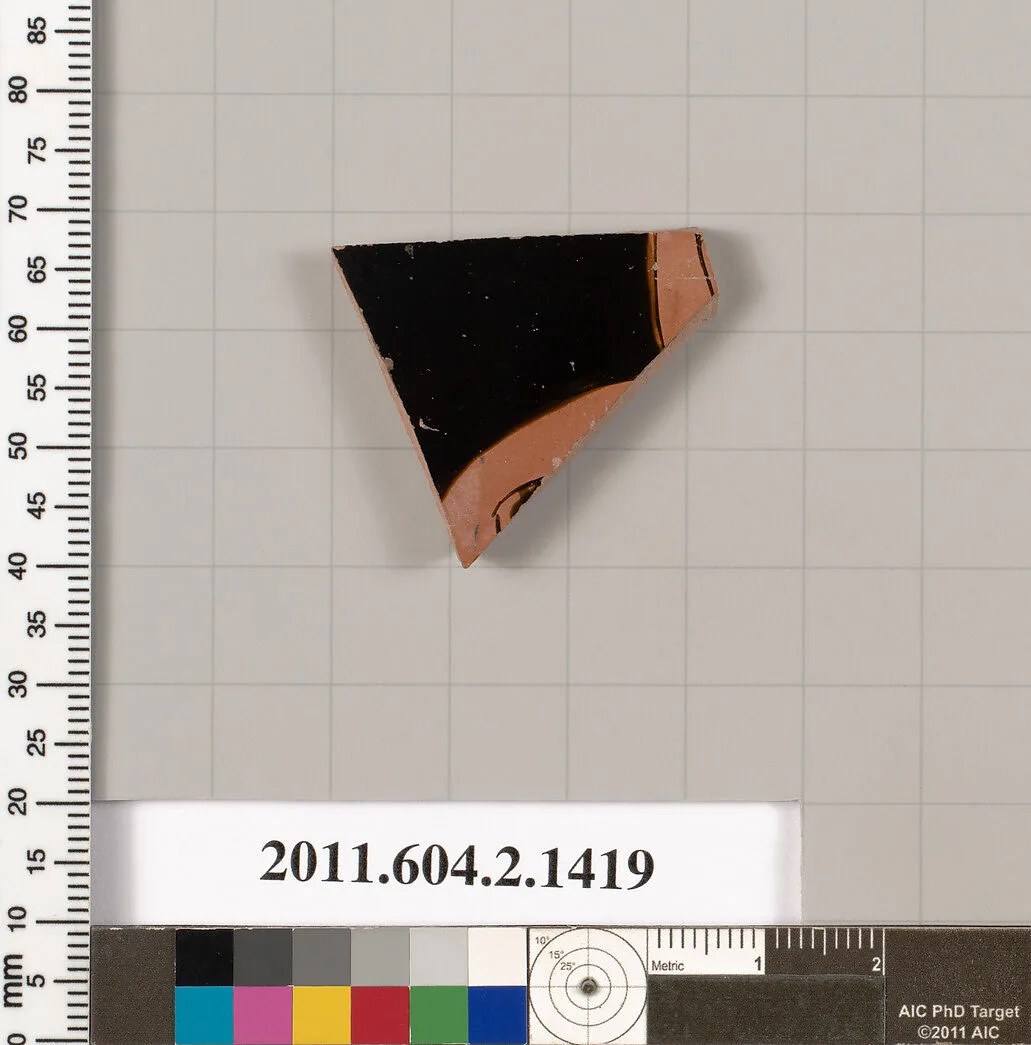 Terracotta fragment of a skyphos (deep drinking cup) — Unknown