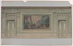 The Breakers: Wall Elevation with Scene — Ogden Codman, Jr.|Ogden Codman, Jr.