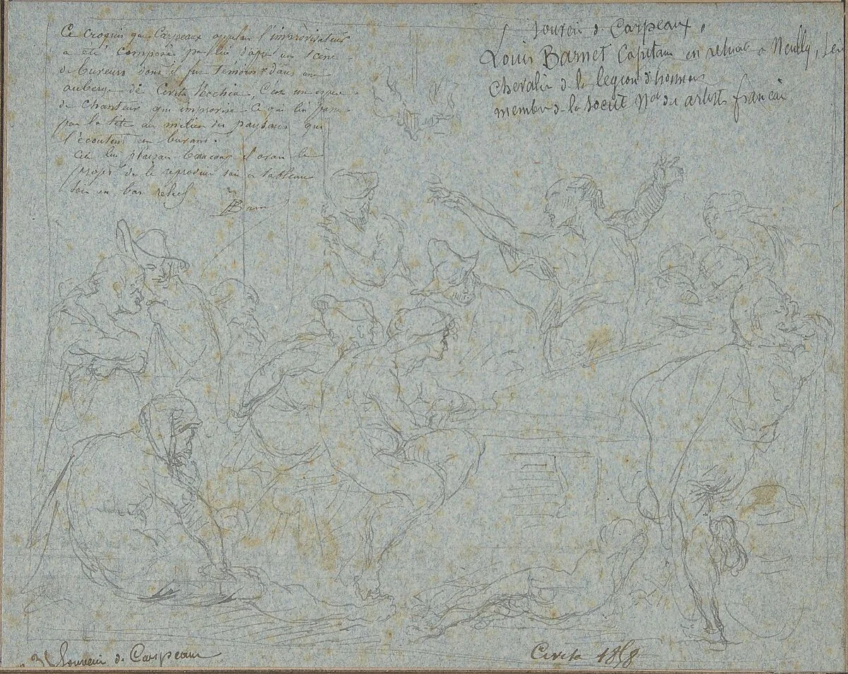 Scene in a Tavern at Civita Vecchia — Jean-Baptiste Carpeaux