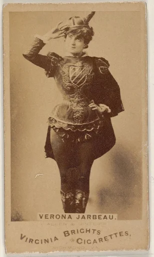 Verona Jarbeau, from the Actors and Actresses series (N45, Type 1) for Virginia Brights Cigarettes