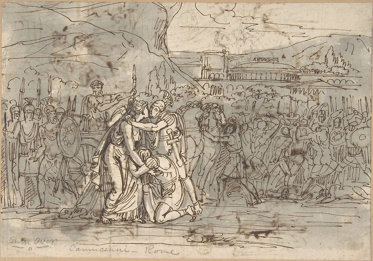 Soldiers Going into Battle — Vincenzo Camuccini