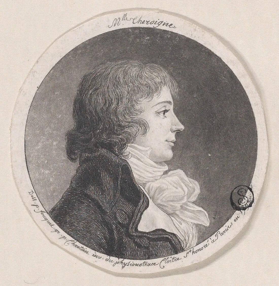Portrait of Anne-Josèphe Théroigne de Méricourt (1762−1817) — Gilles Louis Chrétien|Jean Fouquet