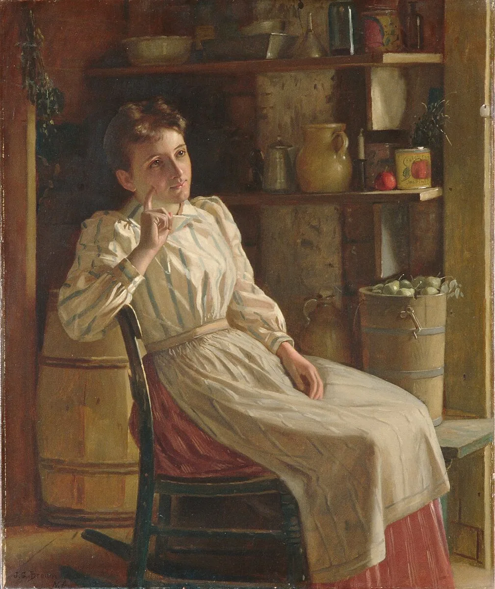 Meditation — John George Brown