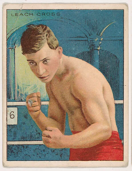 Leach Cross, from the Champion Pugilists series (T219), issued by Mecca and Hassan Cigarettes — Mecca Cigarettes|Hassan Cigarettes