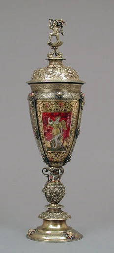 Standing cup with cover