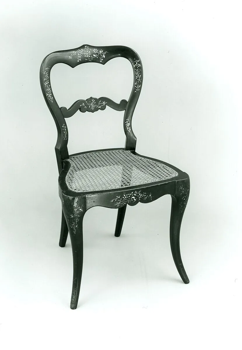 Papier-mâchè side chair — Unknown