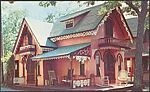 A Typical "Gingerbread Cottage" in Oak Bluffs, Mass., on Martha's Vineyard.