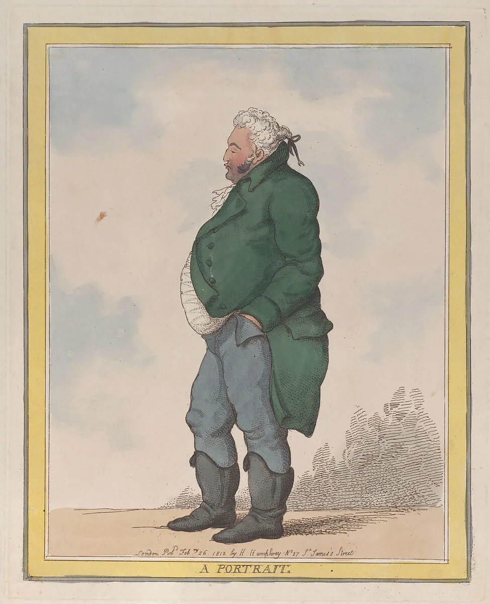 A Portrait (George, 3rd Earl of Pomfret) — Thomas Rowlandson|George Fermor, 3rd Earl of Pomfret|Hannah Humphrey