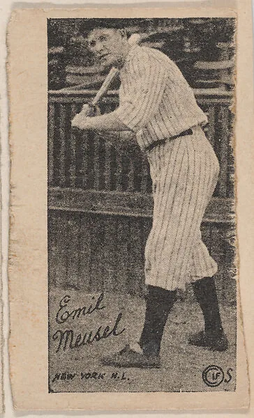 Emil Meusel, New York, N.L., Baseball strip card (W572) — Unknown