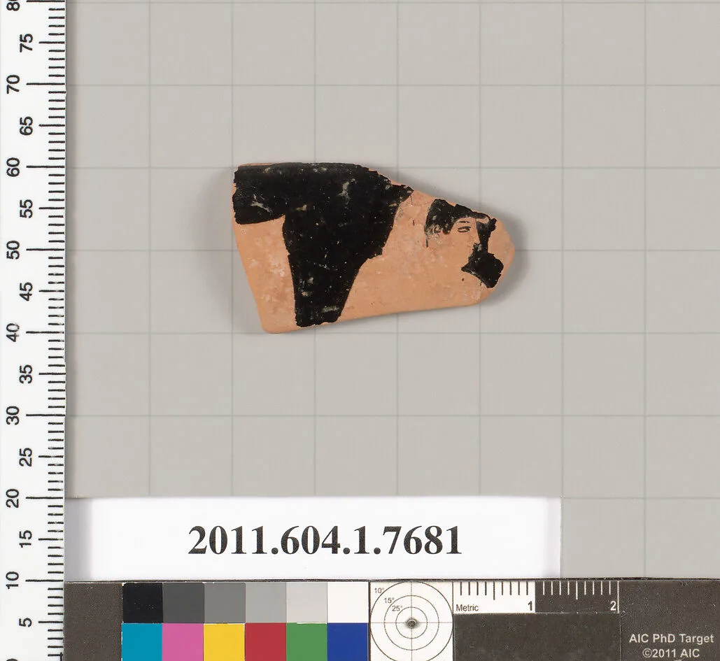 Terracotta rim fragment of a kylix (drinking cup) — Unknown