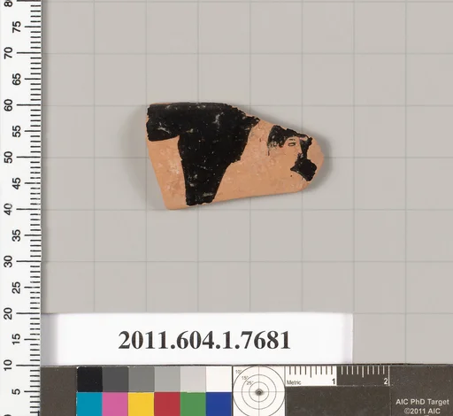 Terracotta rim fragment of a kylix (drinking cup)