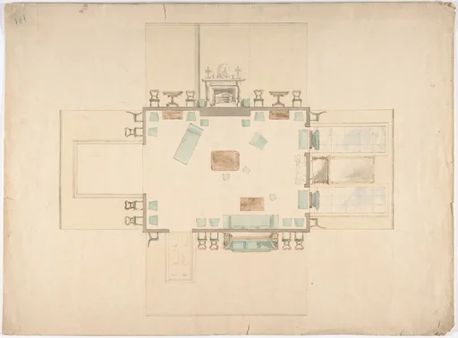 Plan and Elevations of a Room