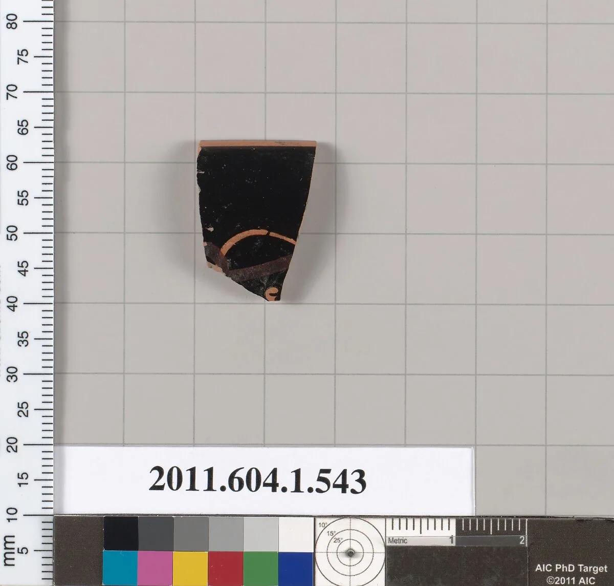 Terracotta rim fragment of a kylix (drinking cup) — Unknown