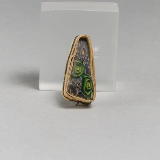 Glass mosaic fragment