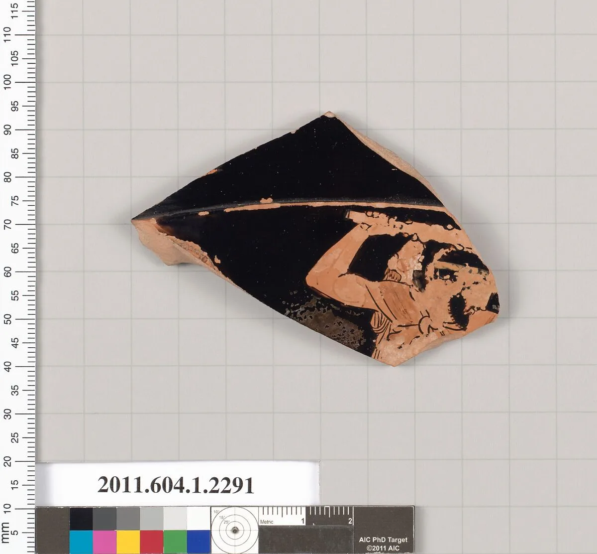 Terracotta fragment of a kylix (drinking cup) — Unknown