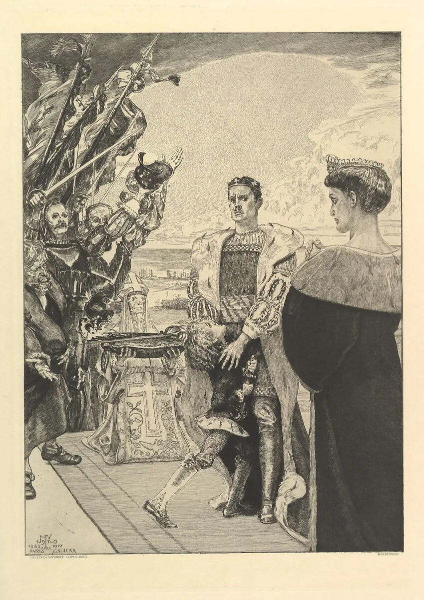 Herrscher, from the series Vom Tode Zweiter Teil — Max Klinger
