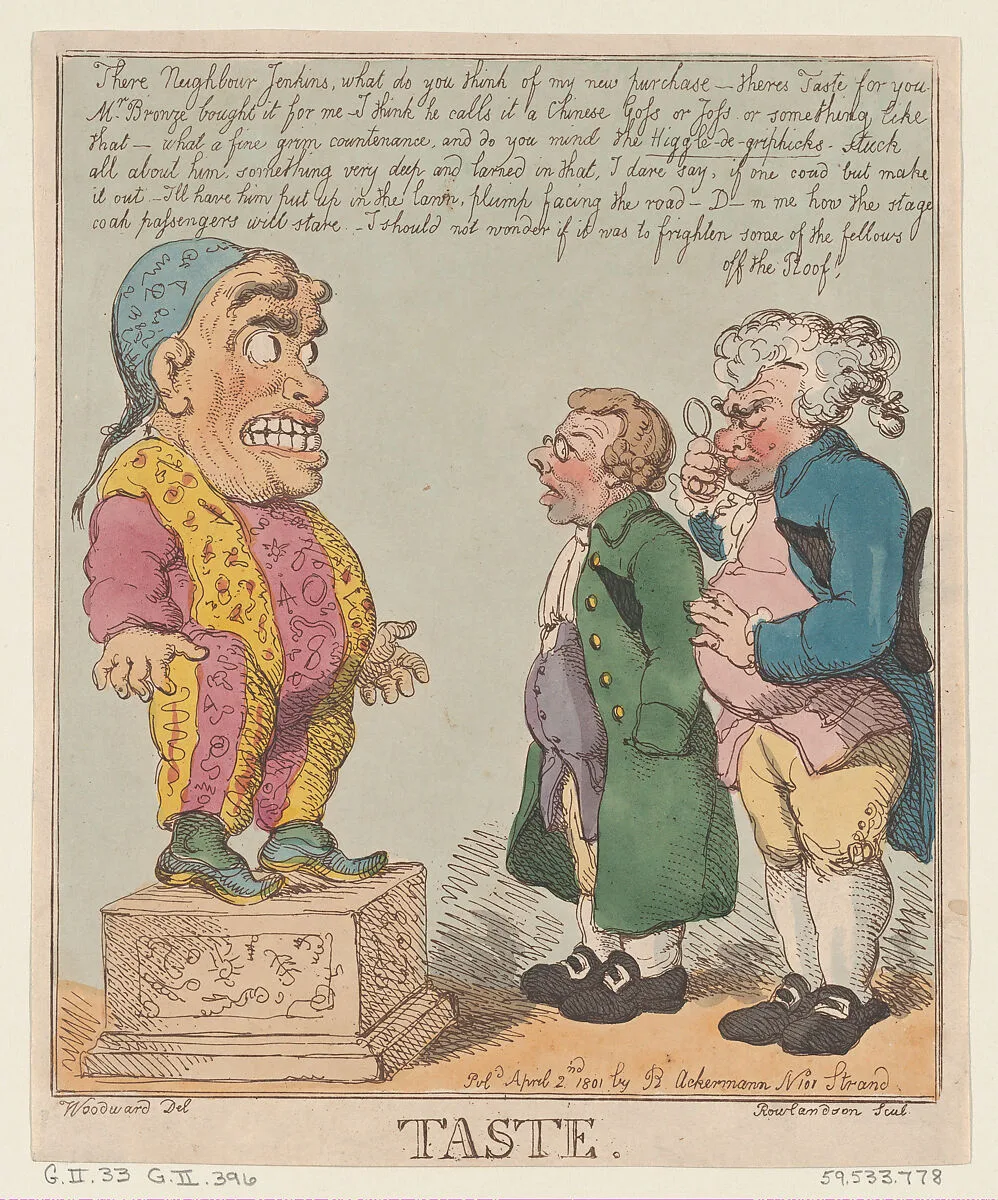 Taste — Thomas Rowlandson|Rudolph Ackermann, London|George Murgatroyd Woodward